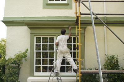 Window frame painting